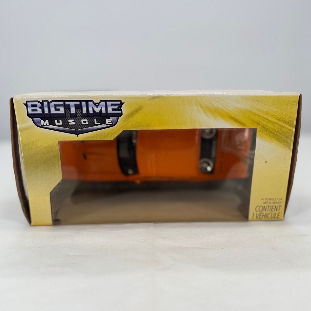Jada Bigtime Muscle 1969 Pontiac GTO Judge Orange 1:24 Die Cast Car 90060 - Picture 5 of 14